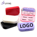 Crazy Hot Selling Private Label 3d Mink Eyelash Storage Packaging Box Custom Cases Synthetic Hair Semi-hand Made Winged