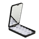 New Arrival Eyelash Packaging Box Mirror With 12pcs Led Lights Vintage Luxury Led Eyelash Storage Travel Case