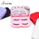 Eyelashes case with LED light tweezers Lash set eyelash vendor customized packaging boxes