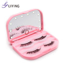 Crazy Hot Selling Private Label 3d Mink Eyelash Storage Packaging Box Custom Cases Synthetic Hair Semi-hand Made Winged