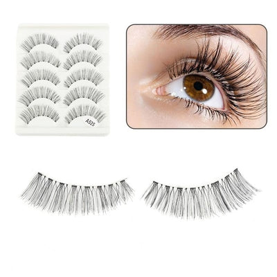 5 Pairs Handmade Black Eyelashes