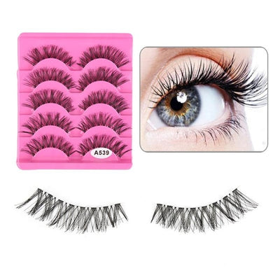 5 Pairs Handmade Black Eyelashes