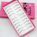 10 Pairs Handmade Natural Eyelashes