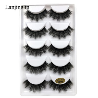 5 Pairs 3D Eyelashes