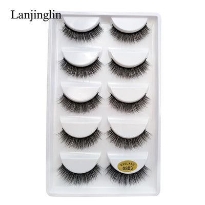 5 Pairs 3D Eyelashes