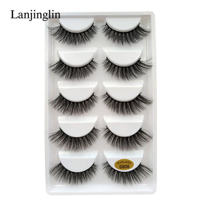 5 Pairs 3D Eyelashes