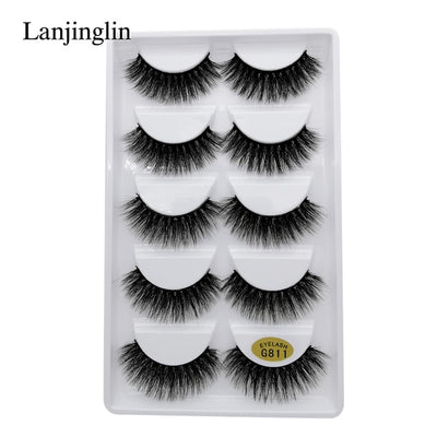 5 Pairs 3D Eyelashes