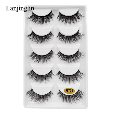 5 Pairs 3D Eyelashes