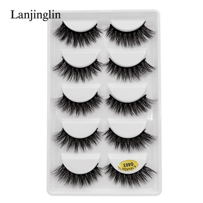 5 Pairs 3D Eyelashes