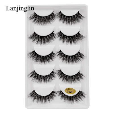 5 Pairs 3D Eyelashes