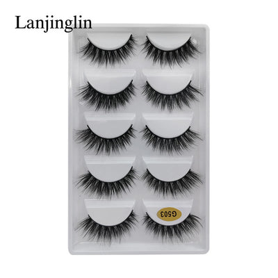 5 Pairs 3D Eyelashes