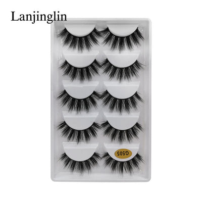 5 Pairs 3D Eyelashes